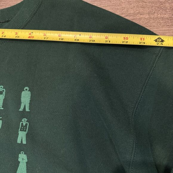 Vintage World Conservation Sweatshirt Mens XL Green Made in USA Heavyweight 90s - Picture 5 of 9